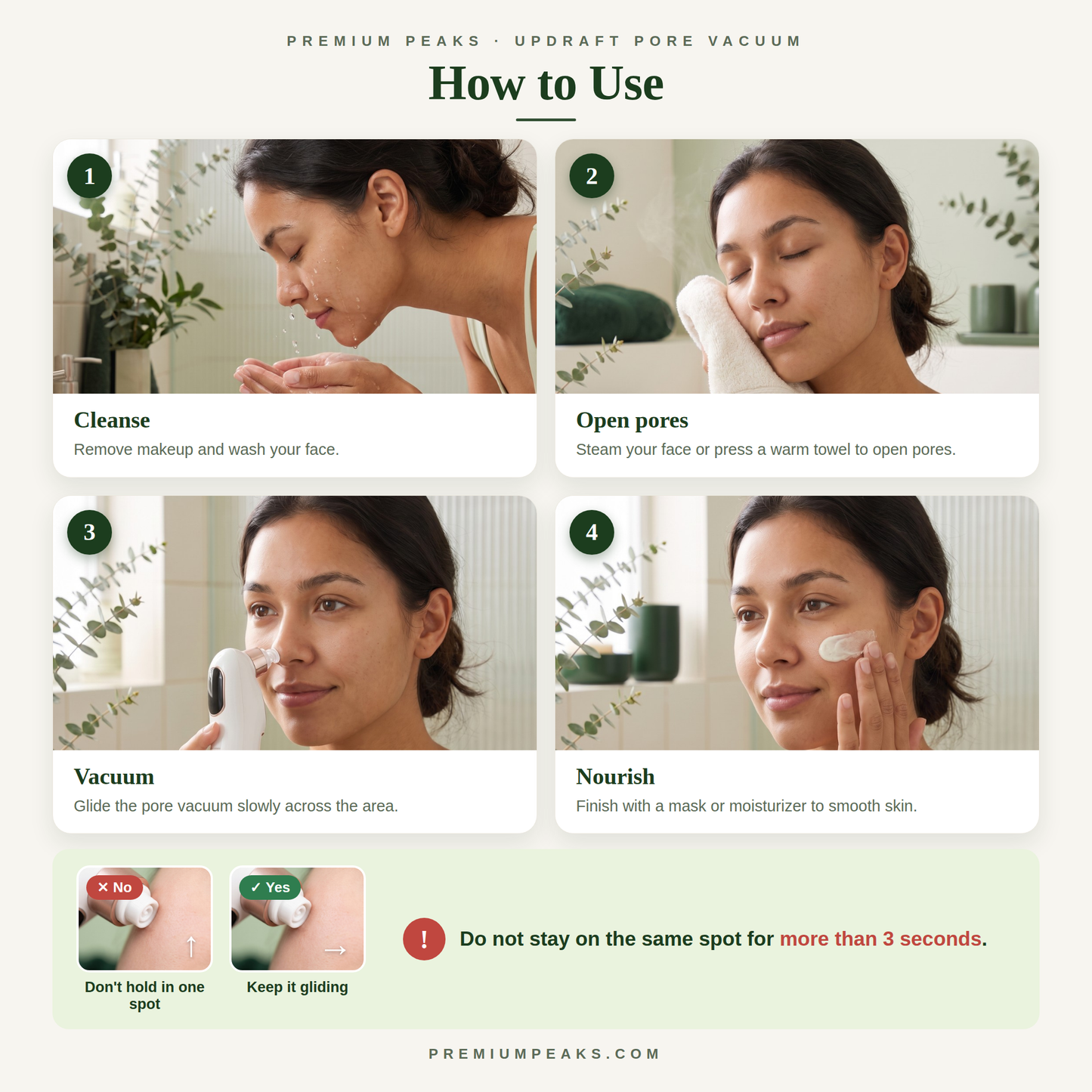 How to use the Updraft Pore Vacuum