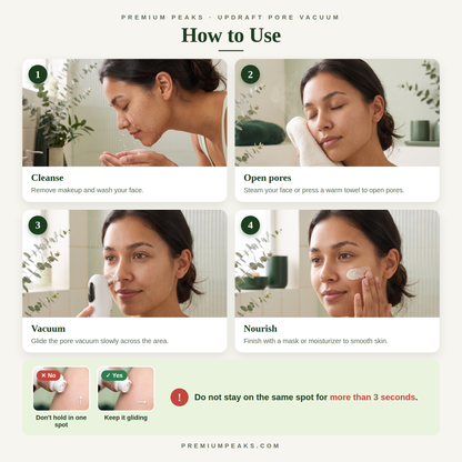 How to use the Updraft Pore Vacuum