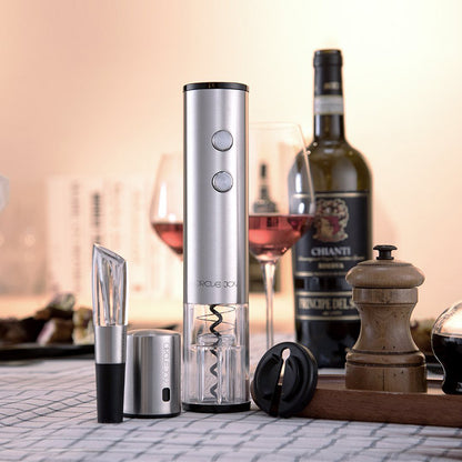 Electric Stainless Steel Wine Opener Set - Premium Peaks