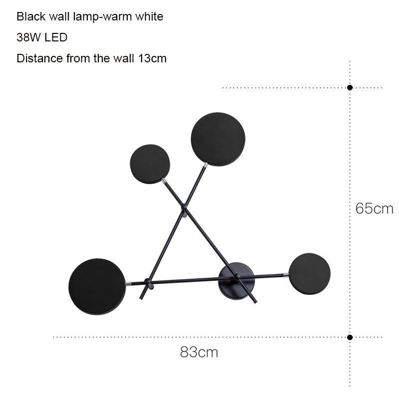 Nordic Industrial LED Triangle Wall Lamp - Premium Peaks