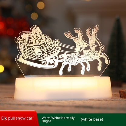 3D Acrylic LED Christmas Night Light - Premium Peaks